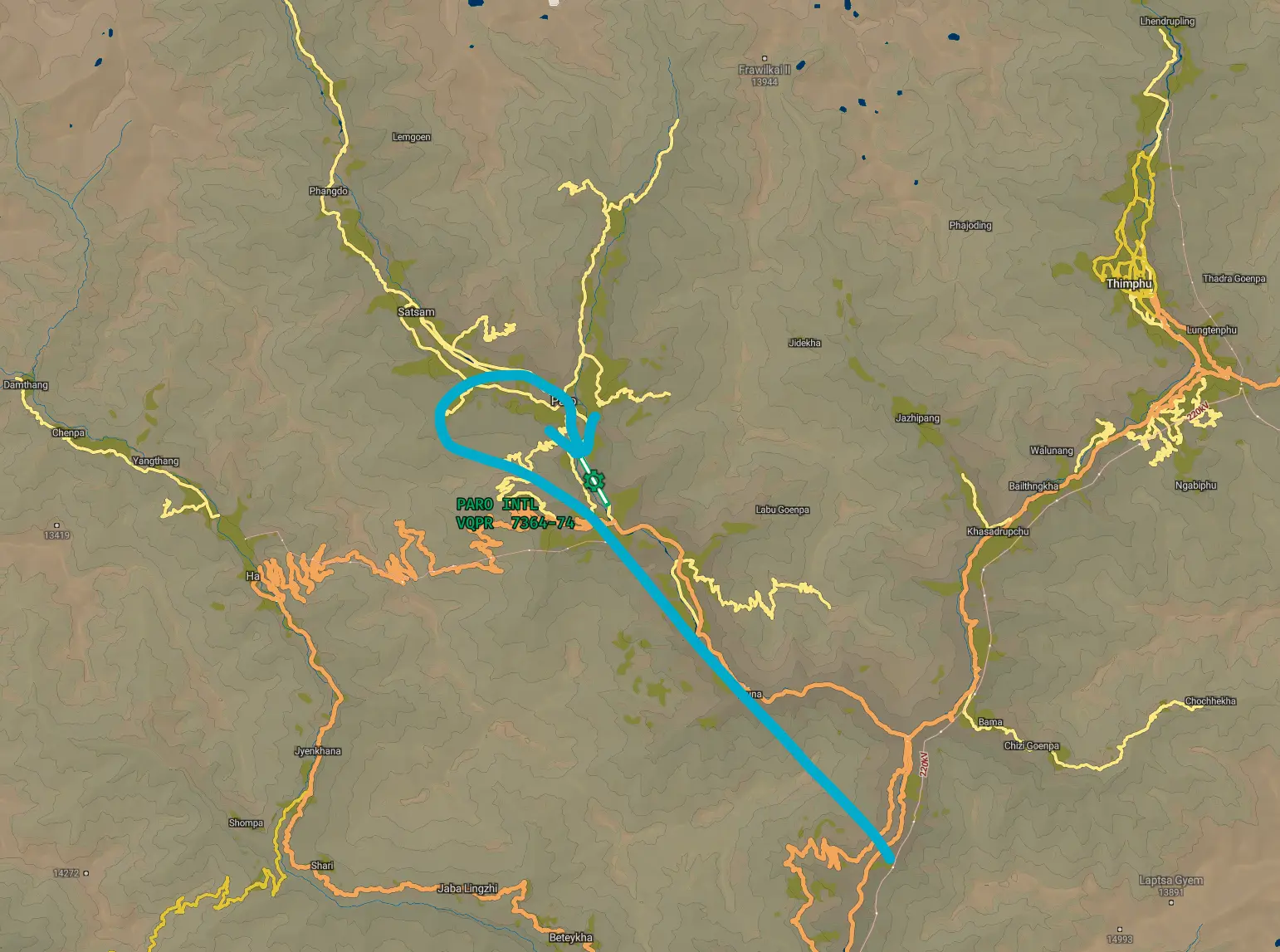 15跑道目视进近参考