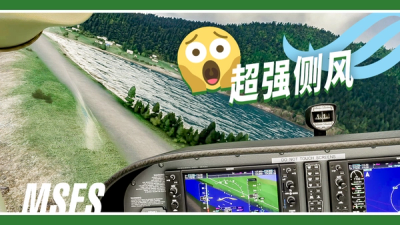 着陆挑战: 小小塞斯纳扛得住 20 多节侧风吗