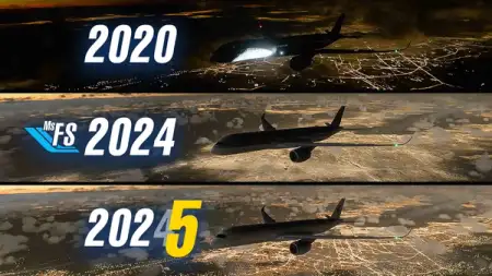 代差！微软模拟飞行 2024 全新夜景对比实测（周年更新 SU04）