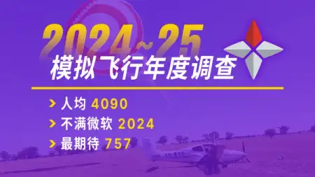家有降落伞的模拟飞行富哥不推荐 2024：解读 2024 ~ 25 年度调查