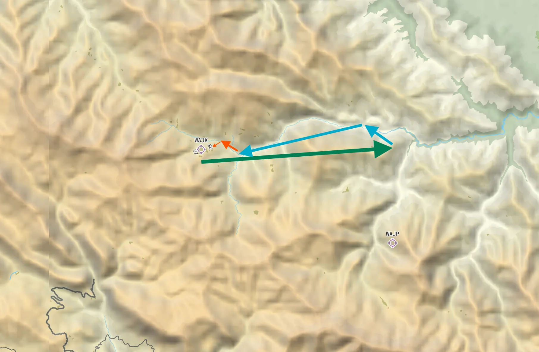 WAJK 目视进近参考线路