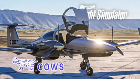 重返航校?超“牛”双发小型机 COWS DA42 上手体验 | 钻石双子星